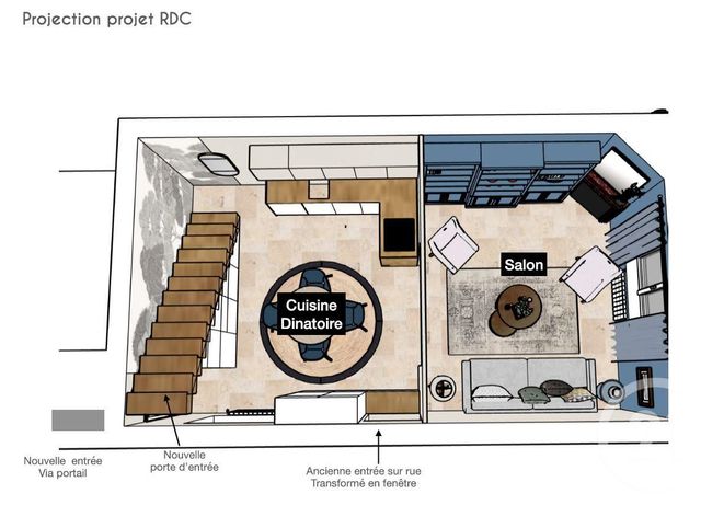 maison à vendre - 3 pièces - 57.0 m2 - CAEN - 14 - BASSE-NORMANDIE - Century 21 Bertin Immobilier